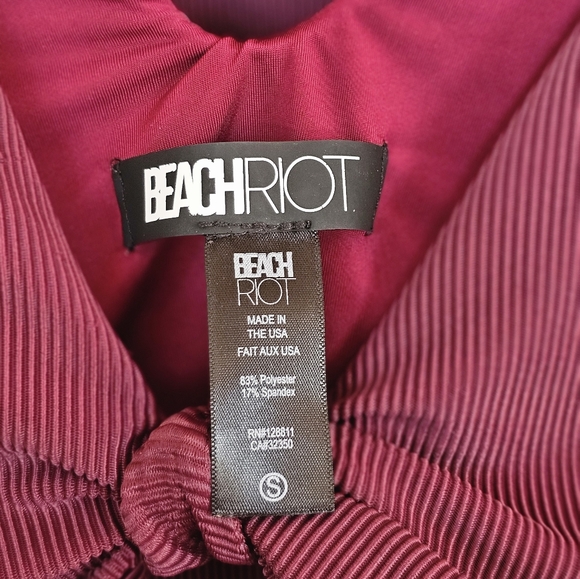 Beach Riot Dallas Ribbed Bikini Set Purple Plum - Picture 3 of 7